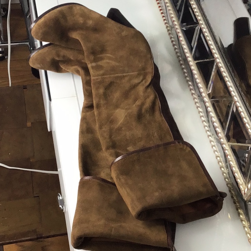 Zara Women over the knee high heel boots